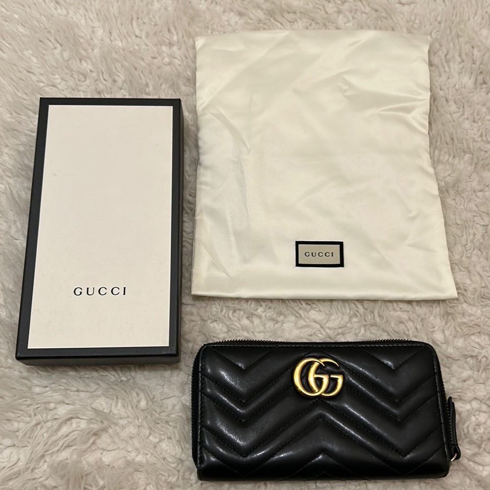 GG MARMONT ZIP AROUND WALLET